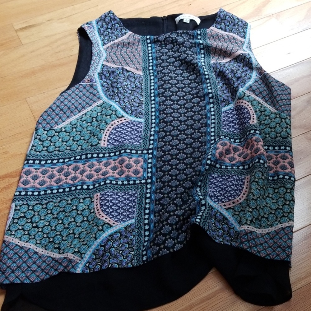 Rose + Olive Print Blouse